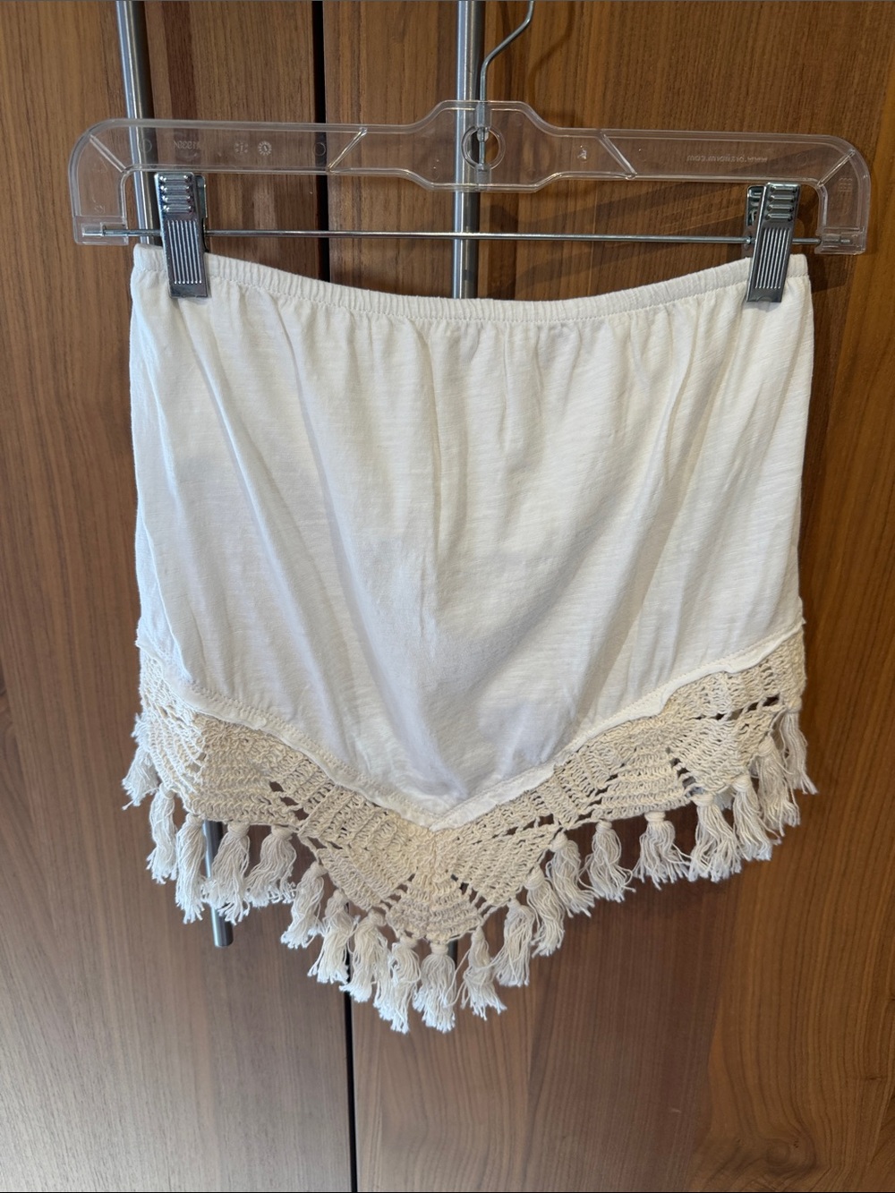 NWT Free People Cream Crochet Tube Top small and large - Picture 5 of 14